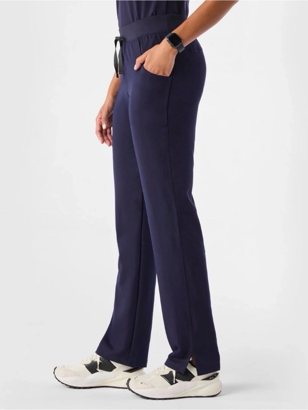 FIGS Women’s Kade Straight-Leg Scrub Pant Navy Blue ST Small Tall - Picture 2 of 16